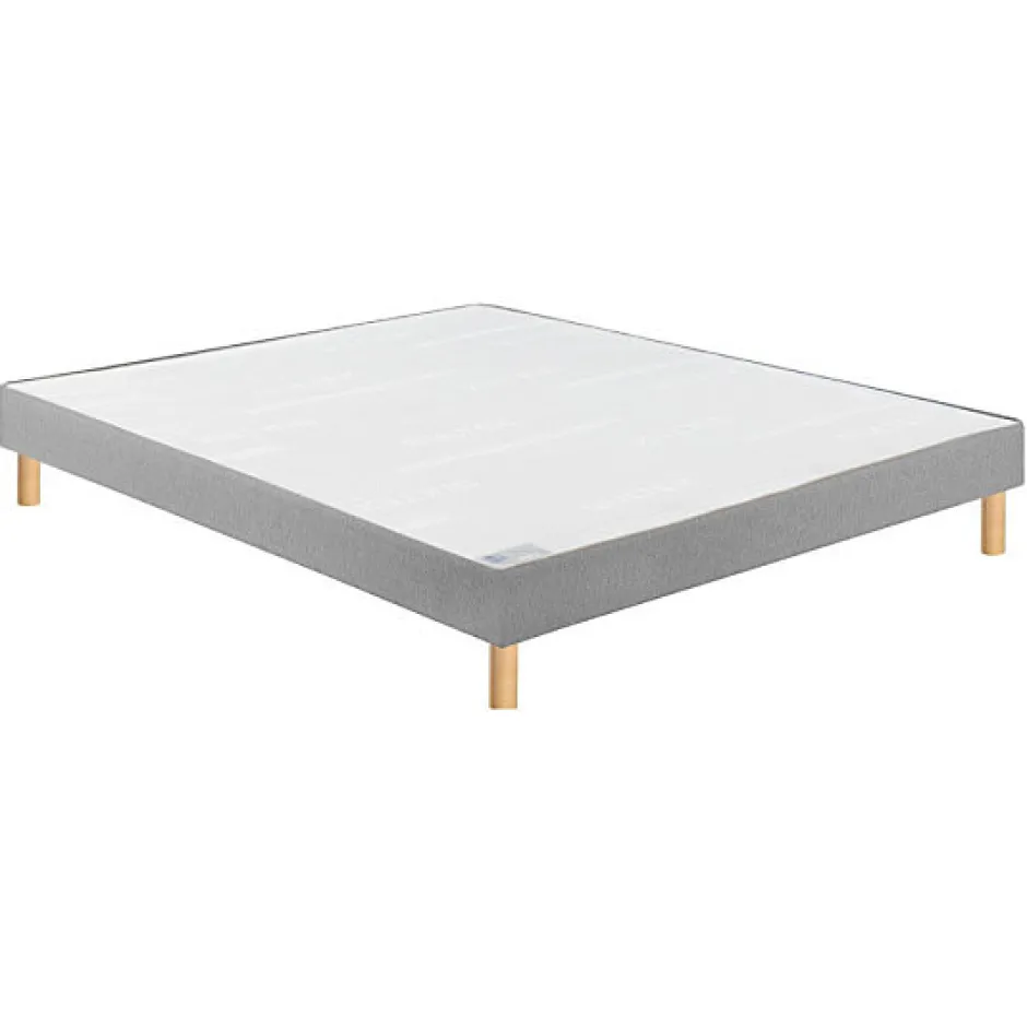 Bultex Sommier CONFORT FERME VIGOROSO DECO 160x200 Enduit Moka Lattes