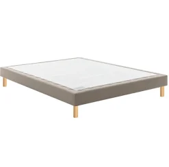 Bultex Sommier CONFORT MEDIUM MEDIANO 200x200 Jersey Gris foncé Lattes