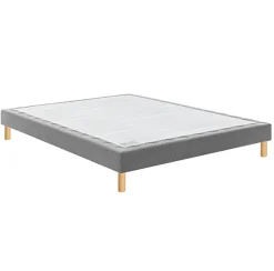 Bultex Sommier CONFORT MEDIUM MEDIANO 80x200 Jersey Gris foncé Lattes