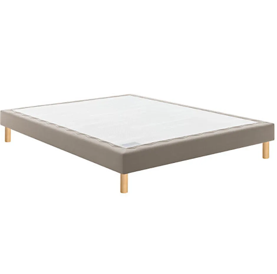 Bultex Sommier CONFORT MEDIUM MEDIANO 90x200 Trame gris clair Lattes Hot