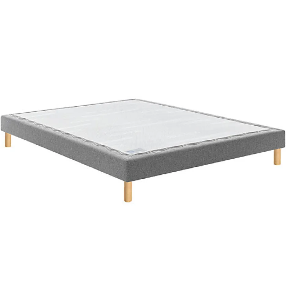 Bultex Sommier CONFORT MEDIUM MEDIANO 200x200 Enduit Moka Lattes