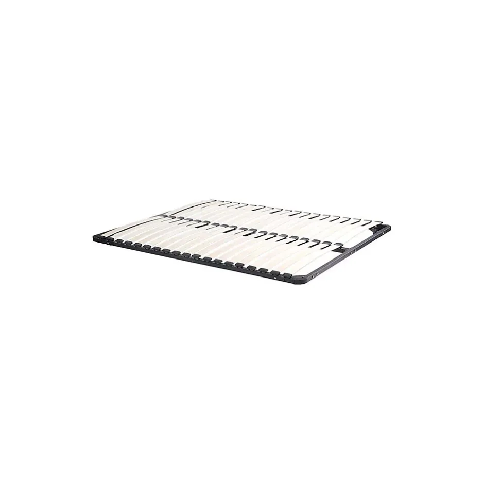 Vente-unique Sommier cadre à lattes 120 x 190 cm - 2x19 lattes - Sans pieds - Noir - KALISTA de YSMÉE Hot