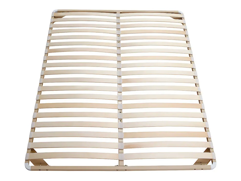 Vente-unique Sommier cadre à lattes 140 x 190 cm - 2x19 lattes - Sans pieds - Beige - KALISTA de YSMÉE