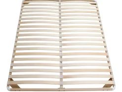 Vente-unique Sommier cadre à lattes 140 x 190 cm - 2x19 lattes - Sans pieds - Beige - KALISTA de YSMÉE
