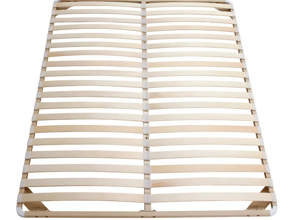Vente-unique Sommier cadre à lattes 140 x 190 cm - 2x19 lattes - Sans pieds - Beige - KALISTA de YSMÉE