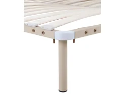 Vente-unique Sommier cadre à lattes 140 x 190 cm - 2x19 lattes avec pieds - Beige - KALISTA de YSMÉE