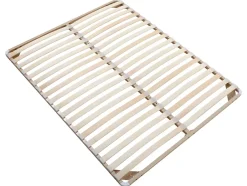 Vente-unique Sommier cadre à lattes 160 x 200 cm - 2x19 lattes - Sans pieds - Beige - KALISTA de YSMÉE Online