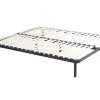 Vente-unique Sommier cadre à lattes 120 x 190 cm - 2x19 lattes - Avec pieds - Noir - KALISTA de YSMÉE Sale
