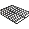Vente-unique Sommier cadre à lattes 140 x 190 cm - 2 x 15 lattes - 3 zones soutien lombaire renforcé - Sans pied - Noir - CERRISI de YSMÉE