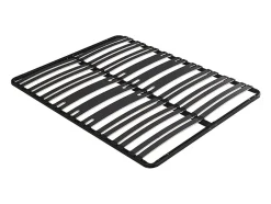 Vente-unique Sommier cadre à lattes 140 x 190 cm - 2 x 15 lattes - 3 zones soutien lombaire renforcé - Sans pied - Noir - CERRISI de YSMÉE