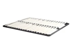 Vente-unique Sommier cadre à lattes 180 x 200 cm - 2x19 lattes - Sans pieds - Noir - KALISTA de YSMÉE