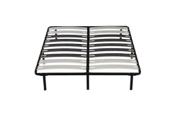 Nuits D'Or Sommier Cadre à Lattes Metal 120x200 cm - 29 cm - 9 Larges Lattes de 12,5 cm - Épaisseur 1,2 mm - Solide et Confortable - Cadre à Sale