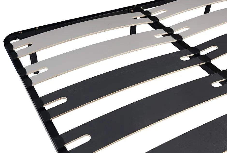 King Of Dreams Sommier Cadre à Lattes Metal 29 cm - 120x200 - 9 Larges Lattes de 12,5 cm - Metal Épaisseur 1,2 mm - Solide et Confortable - CADRE