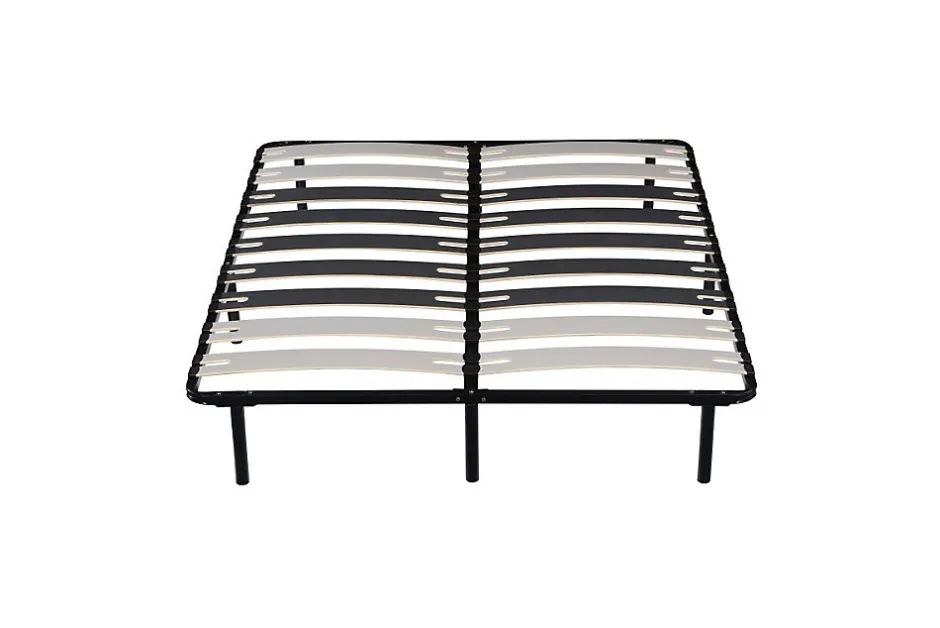 Literie Julien Sommier Cadre à Lattes Métal 29 cm - 120x190 - Compatible avec Matelas Standard - 9 Larges Lattes de 12,5 cm - Épaisseur Métal 1,2