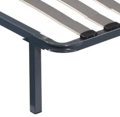 Provence Literie Sommier Cadre à lattes Renforcé 140x190 cm Compatible avec tous matelas Support réglable 17 lattes en 9mm Structure métal 1,2 mm