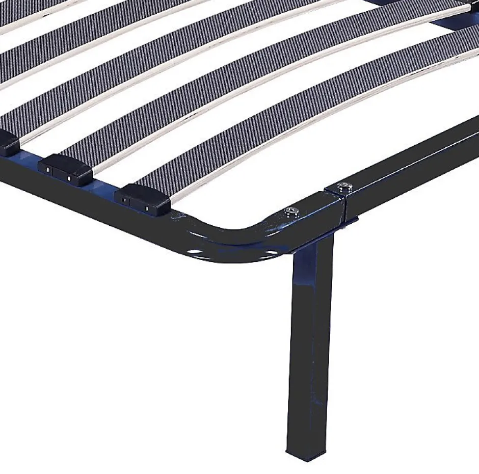 Literie Julien Sommier Cadre à lattes Renforcé 140x190 cm - Compatible avec tous matelas - Soutien réglable - 17 lattes en 9mm - Structure métal Clearance