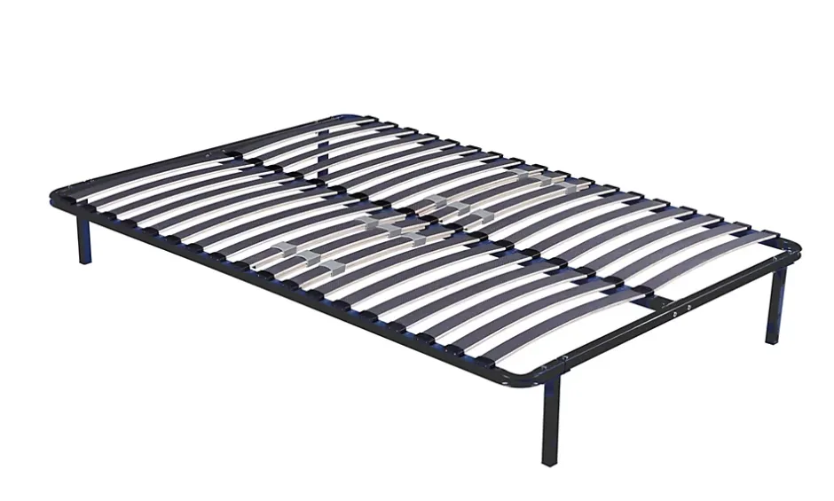 Literie Julien Sommier Cadre à lattes Renforcé 140x190 cm - Compatible avec tous matelas - Soutien réglable - 17 lattes en 9mm - Structure métal Clearance
