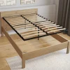 IDMarket Sommier cadre métal à lattes fixe 140 x 190 cm