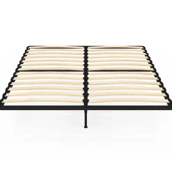 IDMarket Sommier cadre métal à lattes fixe 140 x 190 cm