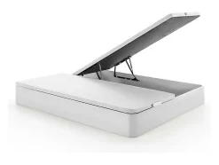 Vente-unique Sommier coffre 180 x 200 cm - Blanc mat - HESTIA de YSMÉE