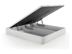 Vente-unique Sommier coffre 180 x 200 cm - Blanc mat - HESTIA de YSMÉE
