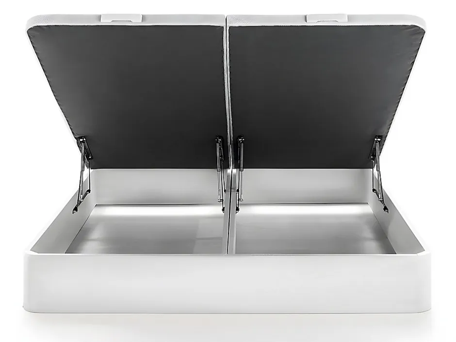 Vente-unique Sommier coffre 180 x 200 cm - Blanc mat - HESTIA de YSMÉE