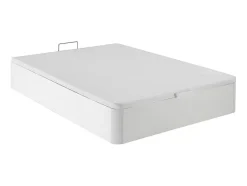 Vente-unique Sommier coffre 160 x 200 cm - Blanc mat - HESTIA de YSMÉE