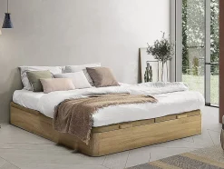 Vente-unique Sommier coffre 180 x 200 cm - Naturel clair - HESTIA de YSMÉE Clearance