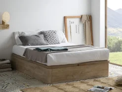 Vente-unique Sommier coffre 160 x 200 cm - Naturel clair - HESTIA de YSMÉE Sale