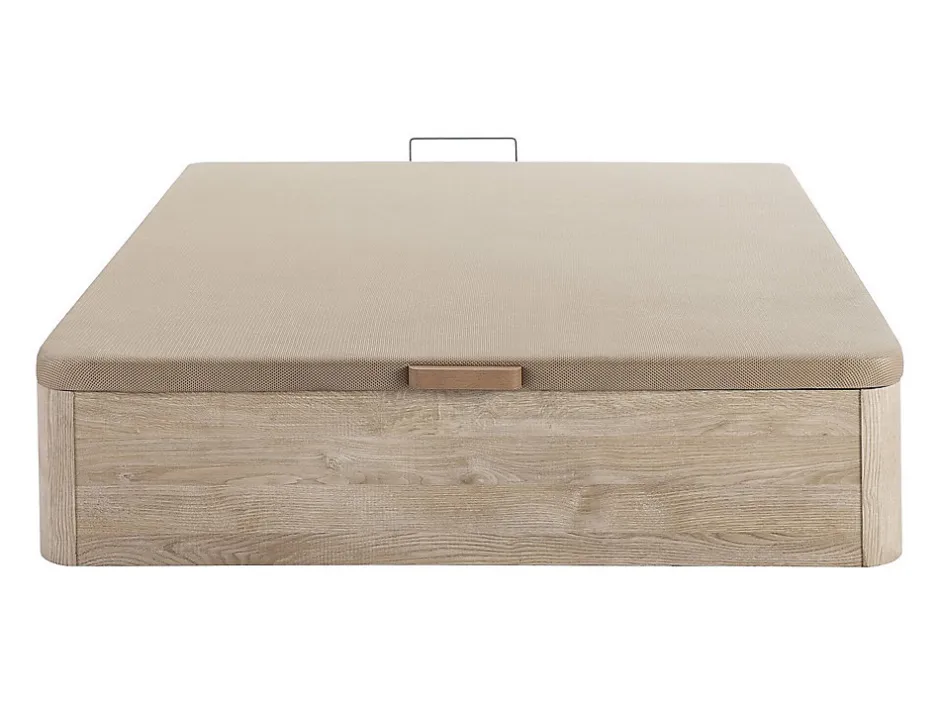 Vente-unique Sommier coffre 140 x 190 cm - Naturel clair - HESTIA de YSMÉE