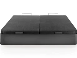 Vente-unique Sommier coffre 180 x 200 cm - Noir mat - HESTIA de YSMÉE