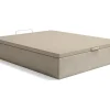 Vente-unique Sommier coffre 160 x 200 cm - Tissu beige - CENOVAS de YSMÉE