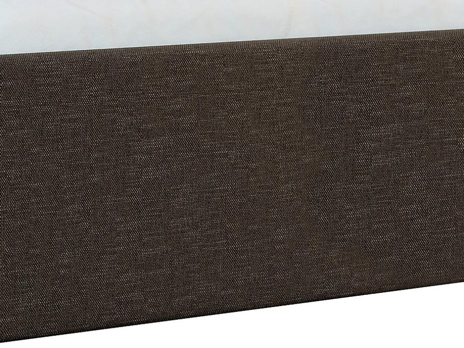 Vente-unique Sommier coffre 140 x 190 cm en tissu - Gris anthracite - PONTOS de YSMÉE Hot