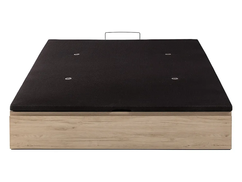 Vente-unique Sommier coffre avec tiroir 160 x 200 cm - Naturel clair - HESTIA de YSMÉE