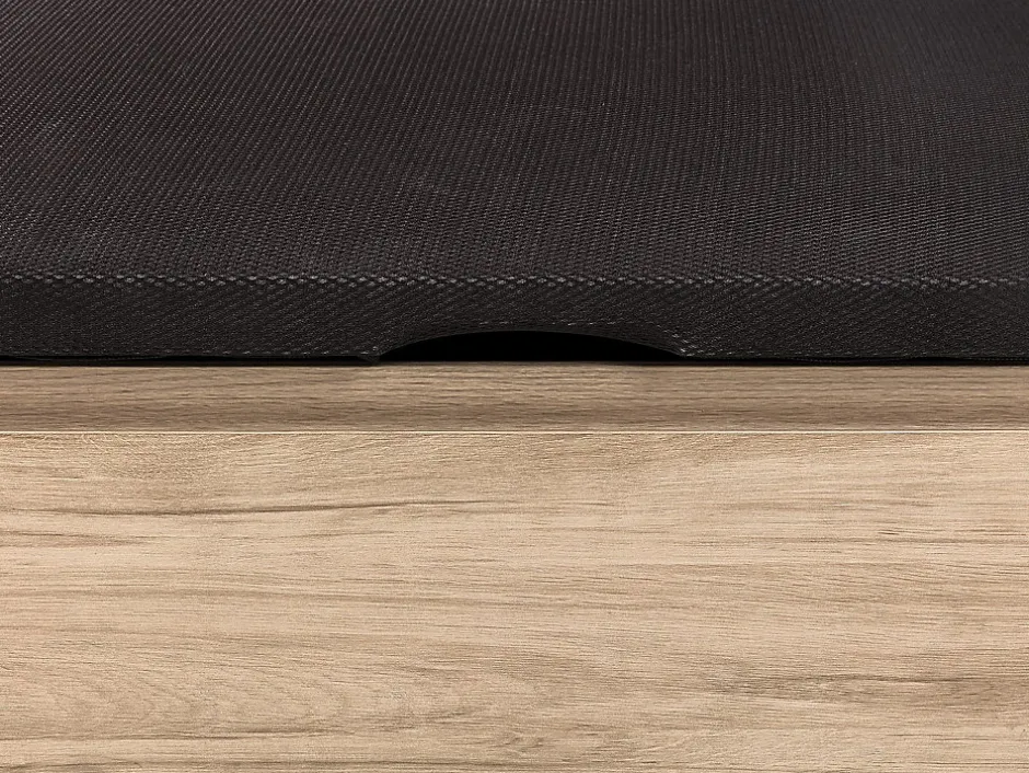 Vente-unique Sommier coffre avec tiroir 160 x 200 cm - Naturel clair - HESTIA de YSMÉE