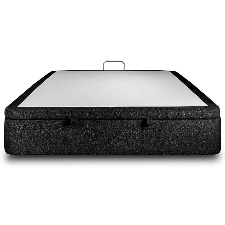 Sommeil De Plomb Sommier Coffre Bouclette Noir 180x200 H39cm