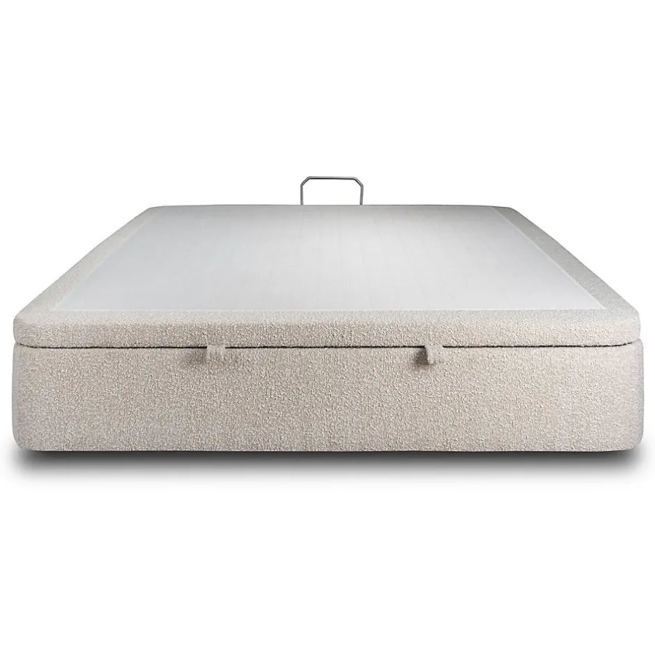 Sommeil De Plomb Sommier Coffre Bouclette Beige 160x200 H39cm Outlet
