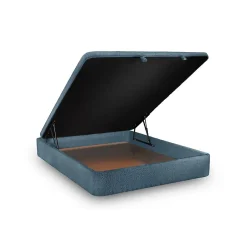 Sommeil De Plomb Sommier Coffre Bouclette Bleu 140x200 H39cm Best