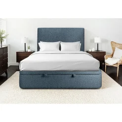 Sommeil De Plomb Sommier Coffre Bouclette Bleu 140x200 H39cm Best