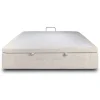 Sommeil De Plomb Sommier Coffre Tissu Beige clair 140x200 H39cm New