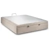 Sommeil De Plomb Sommier Coffre Tissu Beige brun 140x190 H39cm