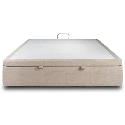 Sommeil De Plomb Sommier Coffre Tissu Beige brun 140x190 H39cm