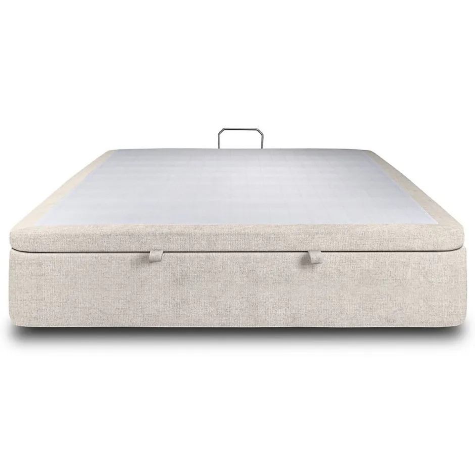 Sommeil De Plomb Sommier Coffre Tissu Beige clair 160x200 H39cm Sale
