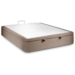 Sommeil De Plomb Sommier Coffre Velours Taupe 200x200 H39cm Sale