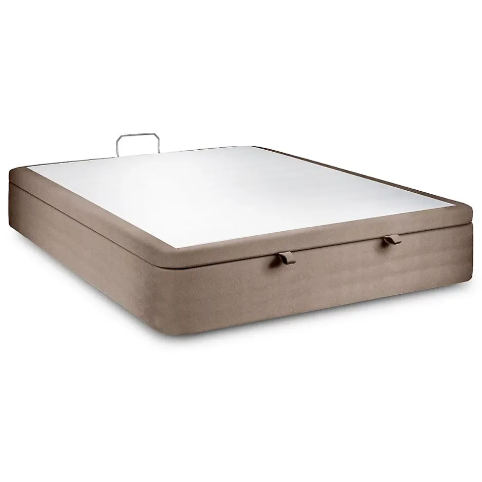 Sommeil De Plomb Sommier Coffre Velours Taupe 200x200 H39cm Sale
