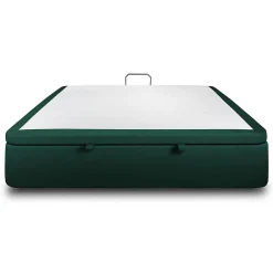 Sommeil De Plomb Sommier Coffre Velours Vert 140x190 H39cm Hot