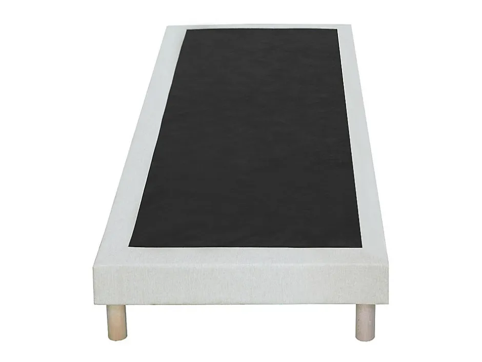 Vente-unique Sommier déco tapissier 90 x 190 cm - Beige - KOZANI de YSMÉE