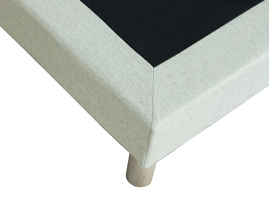 Vente-unique Sommier déco tapissier 90 x 190 cm - Beige - KOZANI de YSMÉE
