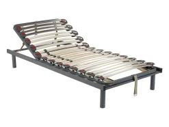 Vente-unique Sommier de relaxation lattes 3 plans de couchage - 80 x 200 cm - RUOTI de YSMÉE