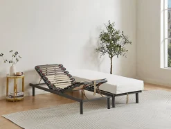 Vente-unique Sommier de relaxation lattes 3 plans de couchage - 80 x 200 cm - RUOTI de YSMÉE